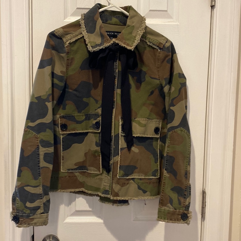 Veronica beard camo jacket